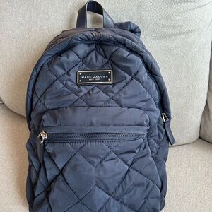 Marc Jacobs Dark Blue Quilted Backpack, in amazing condition, really lightweight
